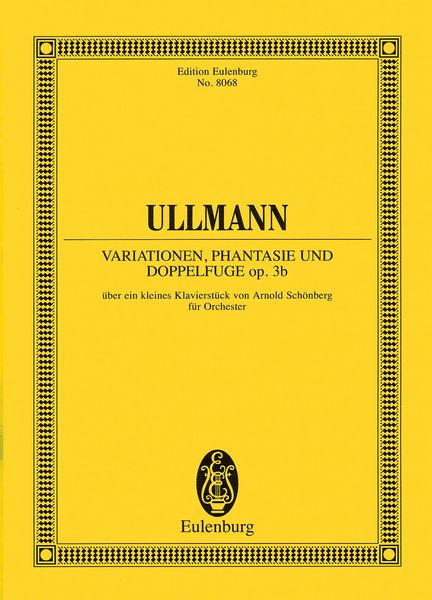 Variationen, Phantasie und Doppelfuge, Op. 3b : Für Orchester.
