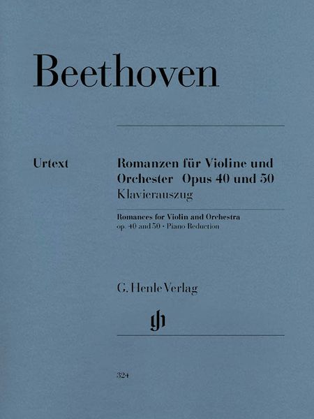 Romances In G Major Op. 40 and F Major Op. 50 : For Violin and Orchestra - Piano reduction.