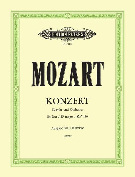 Concerto No. 14, K. 449 (Wolff) : For Piano & Orchestra.
