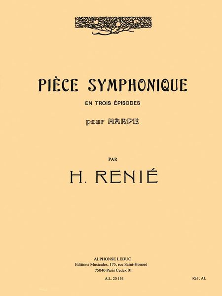 Piece Symphonique En Trois Episodes : Pour Harpe Seule.