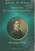 Index Of The Diccionario De Guitarristas By Domingo Prat.