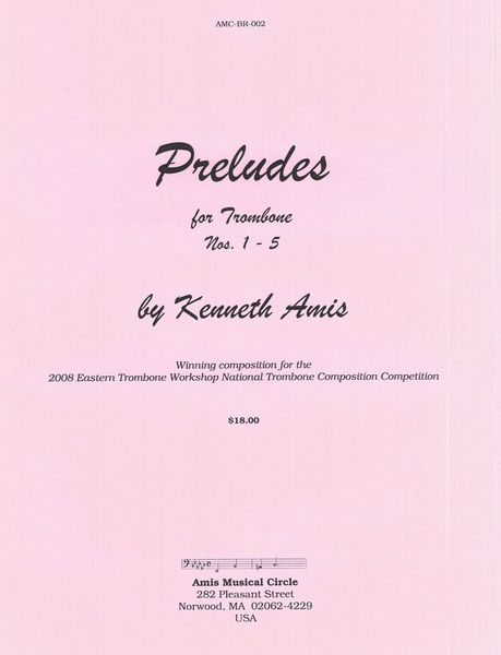 Preludes For Trombone, Nos. 1-5.