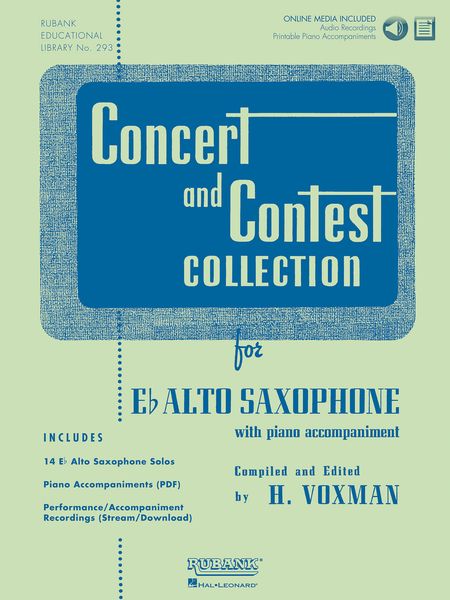 Concert and Contest Collection : For E Flat Alto Saxophone / compiled and edited by H. Voxman.