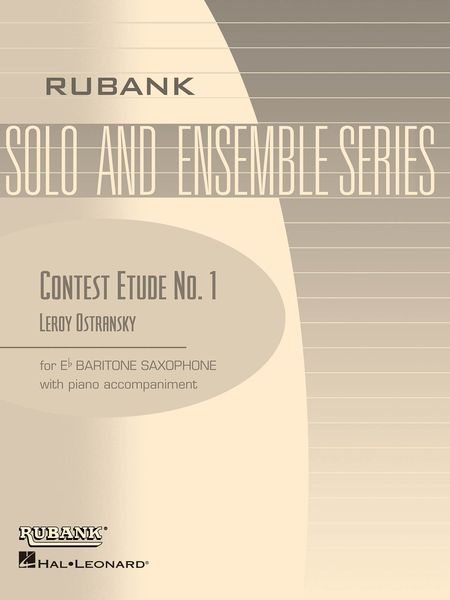 Contest Etude No. 1 : For Bartione Saxophone and Piano.