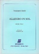 Allegro In G : arranged For Two Guitars.