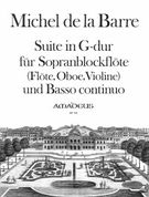Suite In G Major : For Descant Recorder (Flute, Oboe, Violin) and Basso Continuo.
