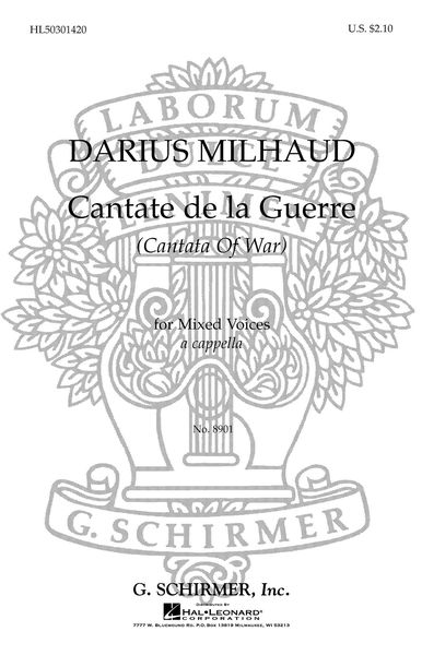 Cantate De la Guerre : For SATB Choir.