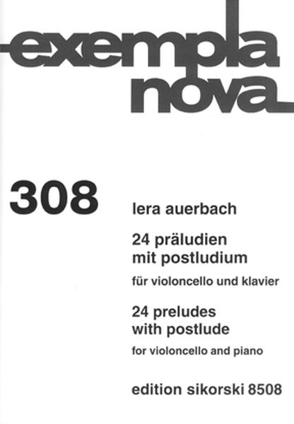 24 Preludes With Postlude : For Cello and Piano.