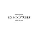 Six Miniatures : For Flute With Piano (1997).
