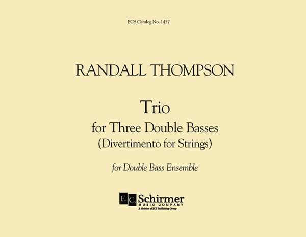 Divertimento For Three Double Basses.