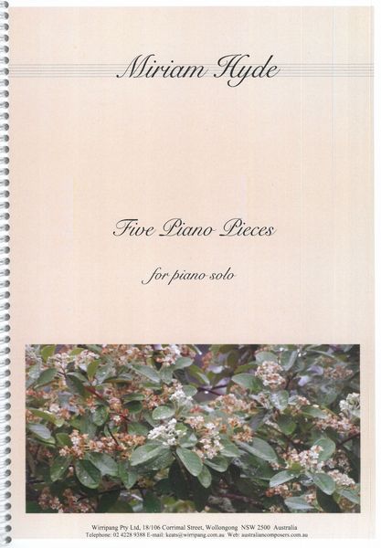 Five Piano Pieces.