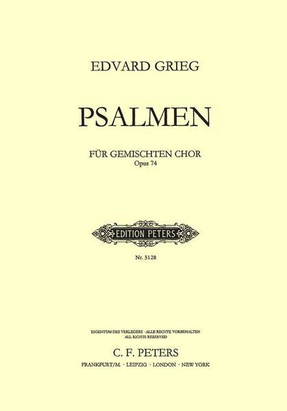 Psalmen : Für Gemischten Chor, Op. 74.