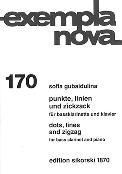Dots, Lines and Zigzag : For Bass Clarinet and Piano (1976).