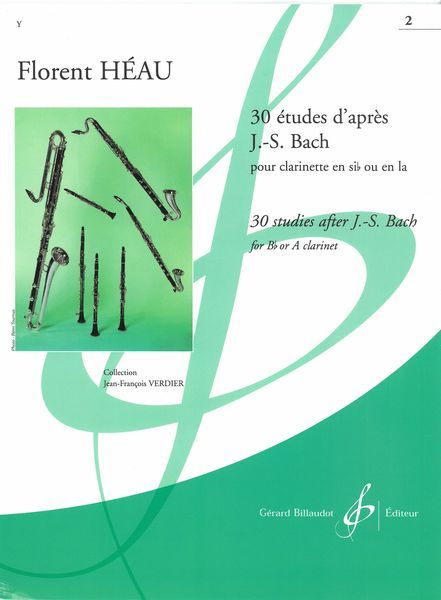 30 Etudes d'Apres J. S. Bach, Vol. 2 : Pour Clarinette.