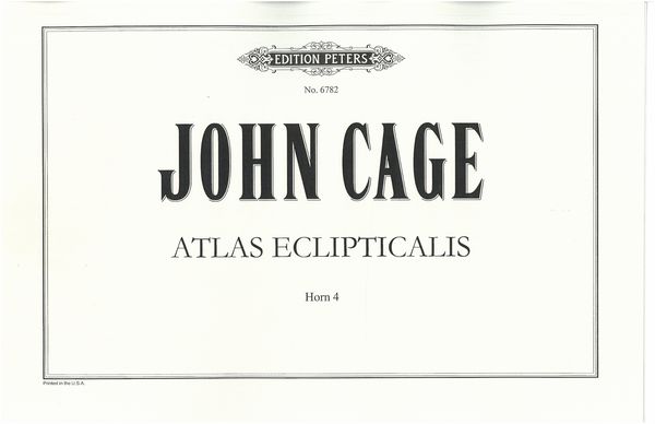 Atlas Eclipticalis : Horn 4 Part.