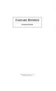 Fanfare Ritmico : For Orchestra.