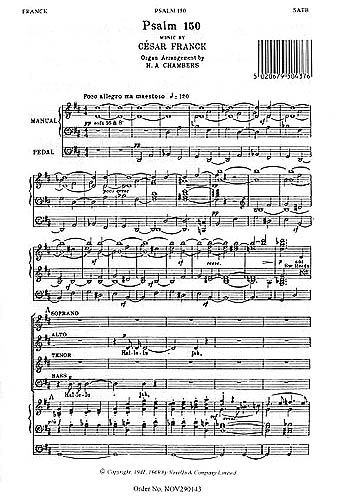 Psalm 150 : For SATB Choir and Organ.