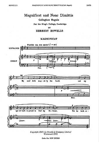 Magnificat and Nunc Dimittis (Collegium Regale) : For SATB Choir.