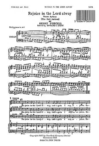 Rejoice In The Lord Alway (The Bell Anthem) : For SATB Choir and Organ.