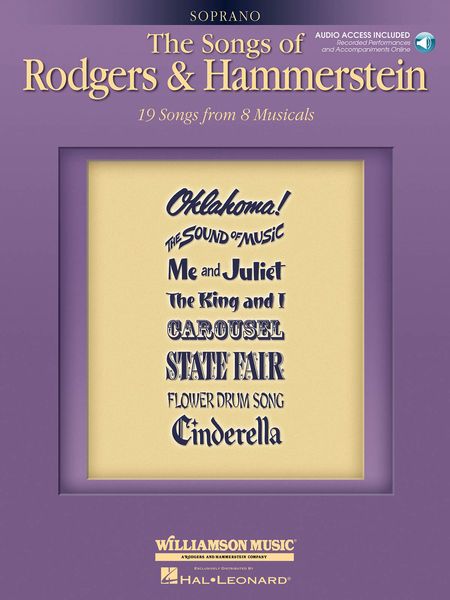 The Songs Of Rodgers & Hammerstein : Soprano Edition - 19 Songs From 8 Musicals.