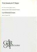 Trio Sonata In F Major : For 2 Transverse Flutes and Basso Continuo / edited by Alejandro Garri.