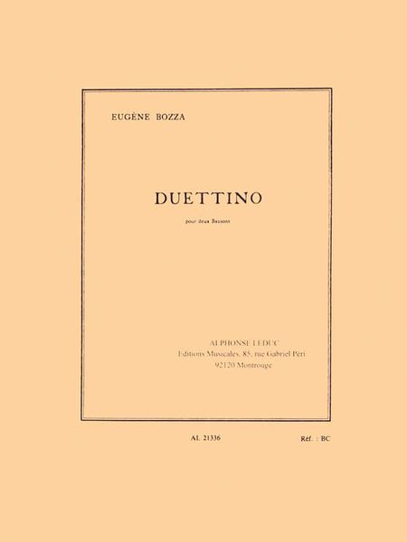 Duettino : Pour Deux Bassons.