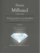 Elegie Pour Pierre, Op. 416 : For Viola, Timpani & 2 Percussionists (1965) / ed. Kenneth Martinson.