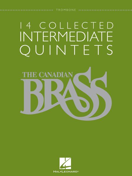 14 Collected Intermediate Quintets : Trombone Part.