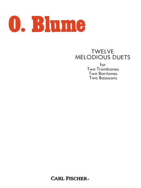 Melodious Duets : For Bass Instruments.
