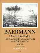 Quartett In B-Dur, Op. 18 : Für Klarinette, Violine, Viola Und Violoncello / ed. Bernhard Päuler.