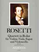 Quartett In B-Dur, Rwv D18 : Für Violine, Viola, Fagott Und Violoncello / ed. Bernhard Päuler.