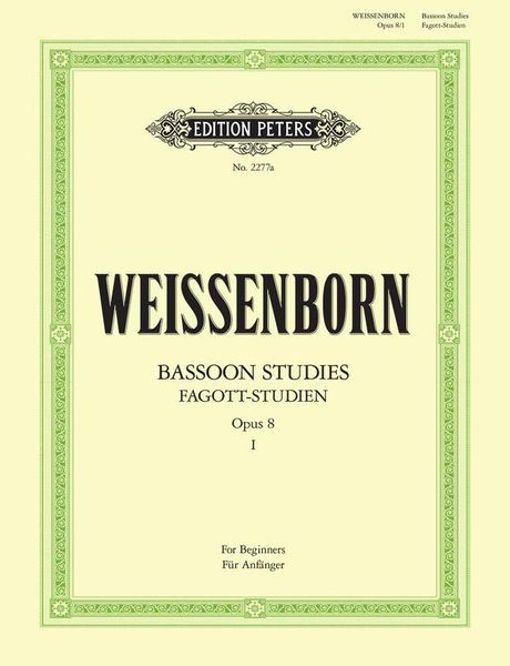 Fagott-Studien, Op. 8 : Vol. 1.