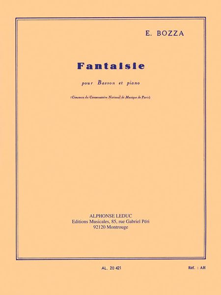 Fantaisie : Pour Basson Et Piano.