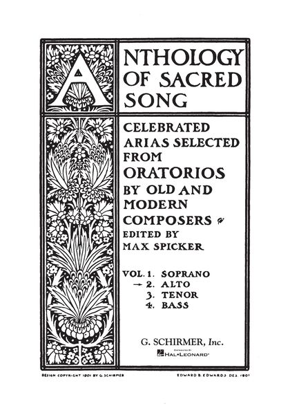 Anthology Of Sacred Song, Vol. 2 : Alto.
