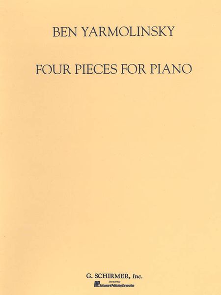 Four Pieces For Piano.