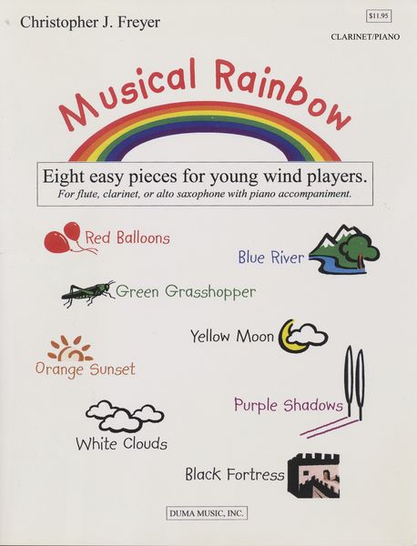 Musical Rainbow - Eight Easy Pieces For Young Wind Players : For Clarinet and Piano.