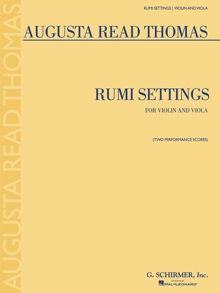 Rumi Settings : For Violin and Viola (2001).