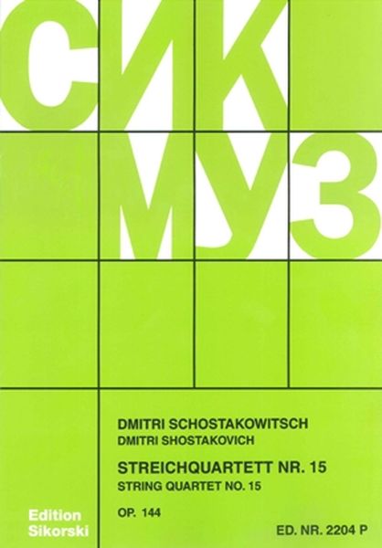 String Quartet No. 15, Op. 144.