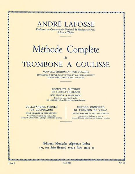 Complete Method Of Slide Trombone, Vol. 2.
