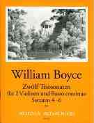 Zwölf Triosonaten : Für 2 Violinen und Basso Continuo - Sonaten 4-6 / edited by Harry Joelson.