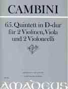 65. Quintett In D-Dur : Für 2 Violinen, Viola und 2 Violoncelli / edited by Bernhard Päuler.