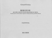 Quatre Chants Pour Franchir le Seuil - Berceuse : Version Pour Voix De Mezzo Soprano...