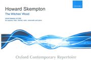 Witches Wood : For Soprano, Flute, Clarinet, Violin, Violoncello and Piano.
