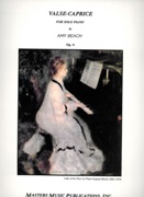 Valse-Caprice, Op. 4 : For Piano Solo.