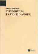 Technique De la Viole d'Amour.