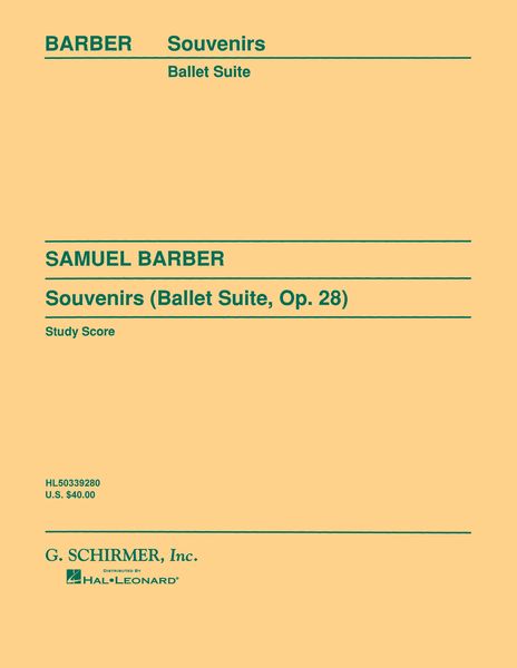 Souvenirs (Ballet Suite), Op. 28.