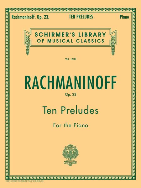 10 Preludes, Op. 23 : For Piano.