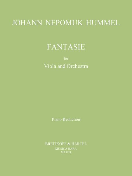 Fantasie : For Viola and Orchestra - Piano reduction.