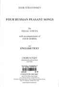 Four Russian Peasant Songs : For Equal Voices With Accompaniment Of Four Horns.