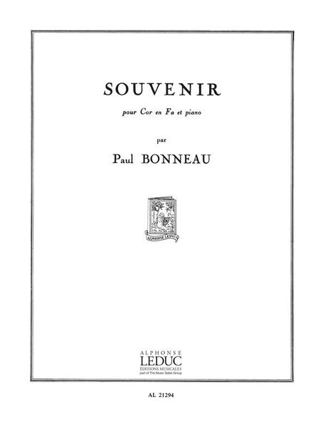 Souvenir : Pour Cor Et Piano.